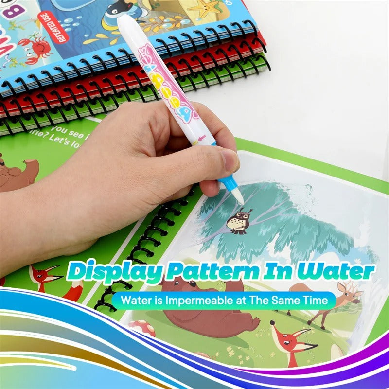 Magic Water Book - Bring out the drawing - Colouring book